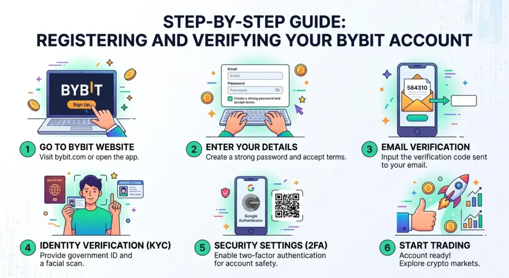 Step-by-step registration guide for activating the Bybit referral code